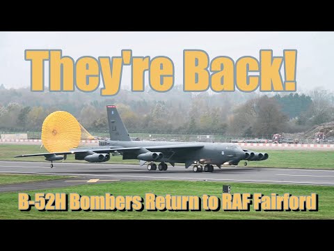 USAF B-52H bombers deploy to UK to deter Putin - Stunning Pictures
