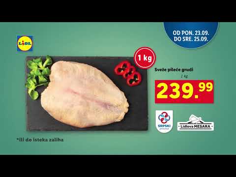 Lidlova sveža ponuda za početak nedelje, od 23.09.2019