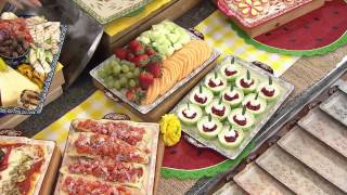 Temp-tations Floral Lace Set of 2 9 X 13 Baking & Serving Board with Stacey Stauffer