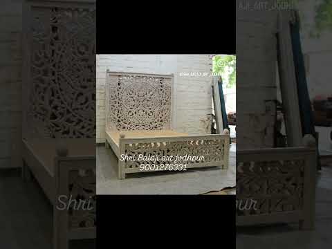 Wooden Designer Bed hotel room