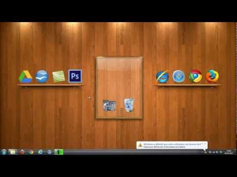 comment modifier bureau windows 7