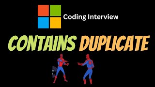 YouTube video 'Contains Duplicate - LeetCode 217 - Coding Interview Questions'