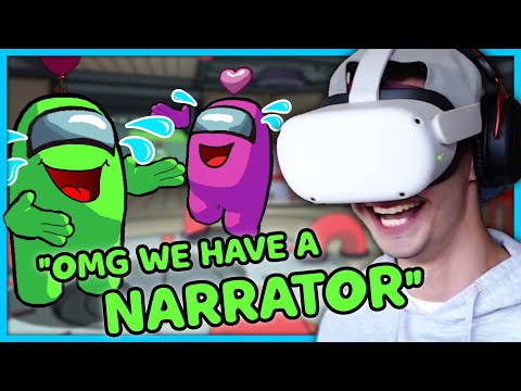 I NARRATED Players in AMONG US VR 🧐