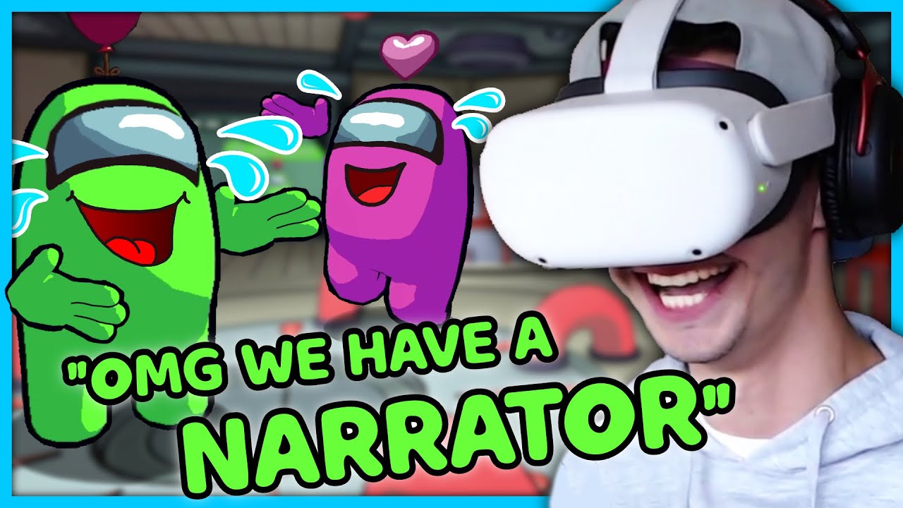 I NARRATED Players in AMONG US VR 🧐