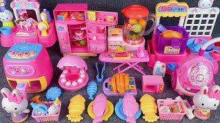 11 Minutes Satisfying with Unboxing Pink Refrigerator Laundry Set Review Toys | ASMR