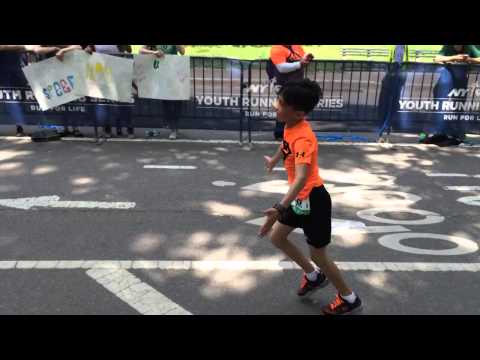 Connor at NYRR UAE Healthy Kidney Kids Race