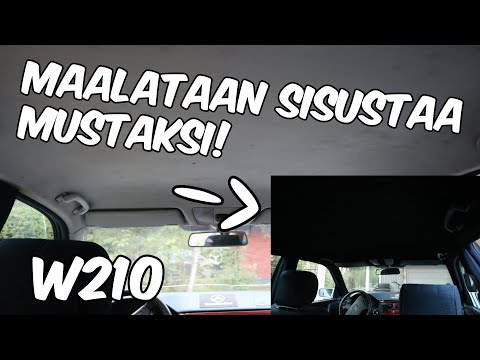Maalataan Sisustaa Mustaksi! | W210