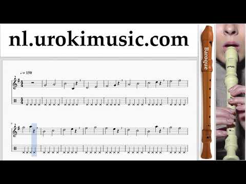 Blokfluit Leren Spelen (B.) Mariah Carey - All I Want For Christmas Is You Tablatura Deel#1