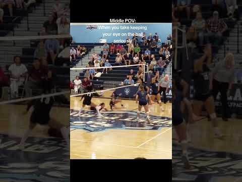 Keep your eye on ball #volleyball #usavolleyball #girlsvolleyball #sports #funny