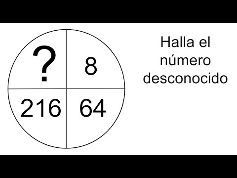 ¿SABES QUÉ NÚMERO FALTA? Reto Matemático. Matemáticas Básicas
