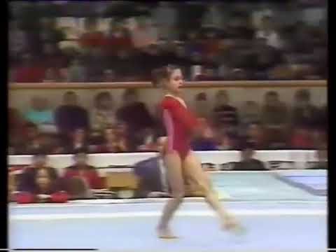 🥈 Elena Shushunova (URS) FX AA 9.650 1982 Moscow News