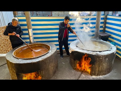 Sumalak | 300 - 400 liters per Day | Samanu Prepared for Nowruz | Uzbek Cuisine
