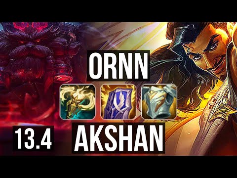 ORNN vs AKSHAN (TOP) | 4/1/10, 300+ games | KR Challenger | 13.4