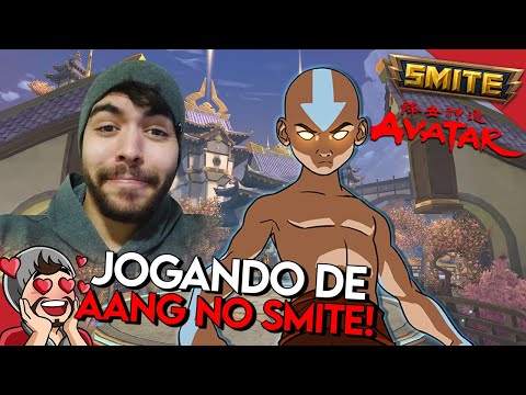 MUITO BOA ESSA SKIN! JOGANDO DE AANG NO SMITE! MERLIN - Ranked Duel - Smite BR