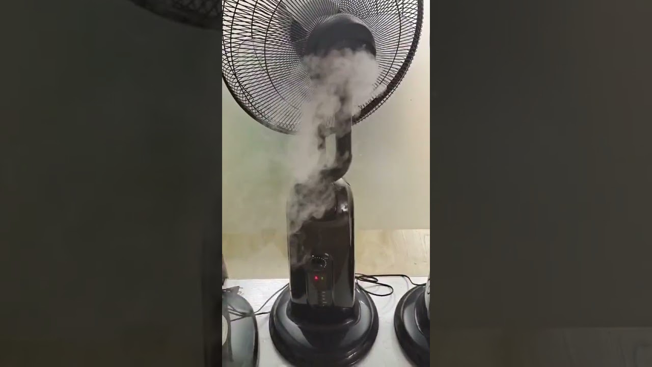 Introducing the 02 Model High-Output Mist Fan - the ultimate solution to beat the heat!