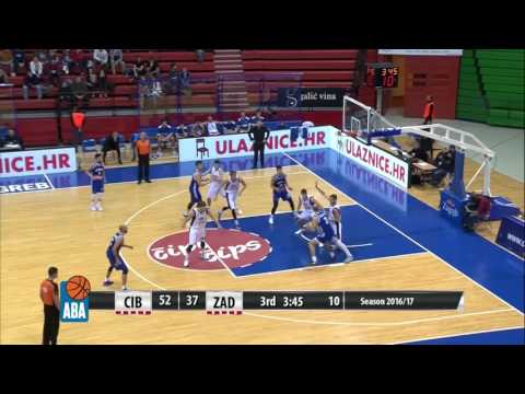 ABA Liga 2016/17 highlights, Round 11: Cibona - Zadar (27.11.2016)