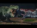 Jurassic Blocky SPINOSAURUS Vs BULL T REX Movie Roleplay