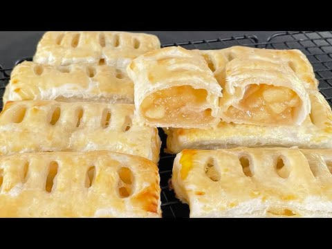 Apfeltaschen aus Blätterteig wie von Oma 👵 /200