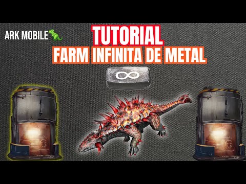 Como Fazer uma Farm de metal INFINITA no ARK Mobile