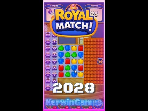 Royal Match Level 2028 - No Boosters Gameplay
