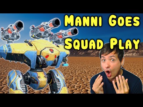 MANNI Plays in SQUAD and gets HEALING! War Robots COOP Gameplay WR