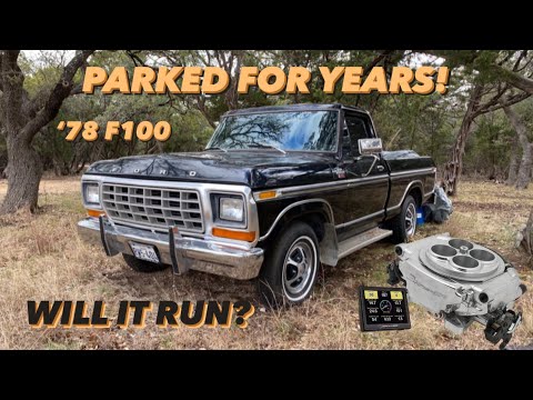 1978 Ford F100 Holley Sniper EFI Install - PARKED FOR YEARS Will It RUN AND DRIVE?
