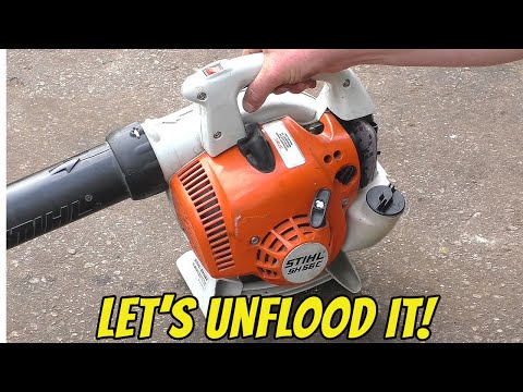 Unflood any 2 Stroke Equipment Using This Simple Method With No Special Tools! Stihl Husqvarna Etc.