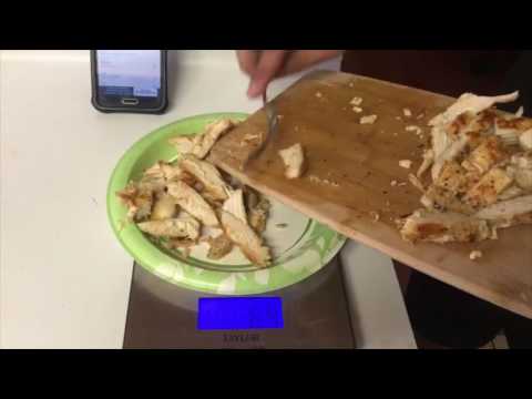 2nd YouTube video about how much chicken is 3 oz