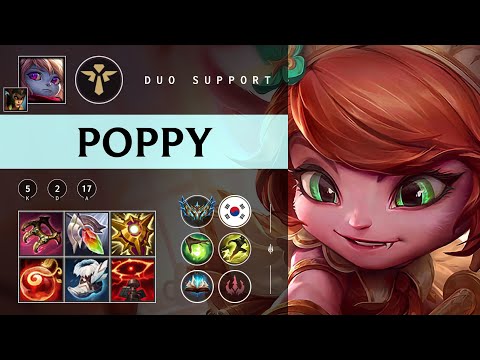 Poppy Support vs Rakan - KR Challenger Patch 25.24