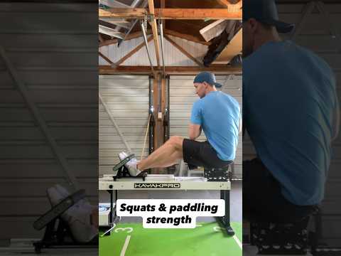 Leg drive strength for kayak | paddling strength. Squats half or full range of motion