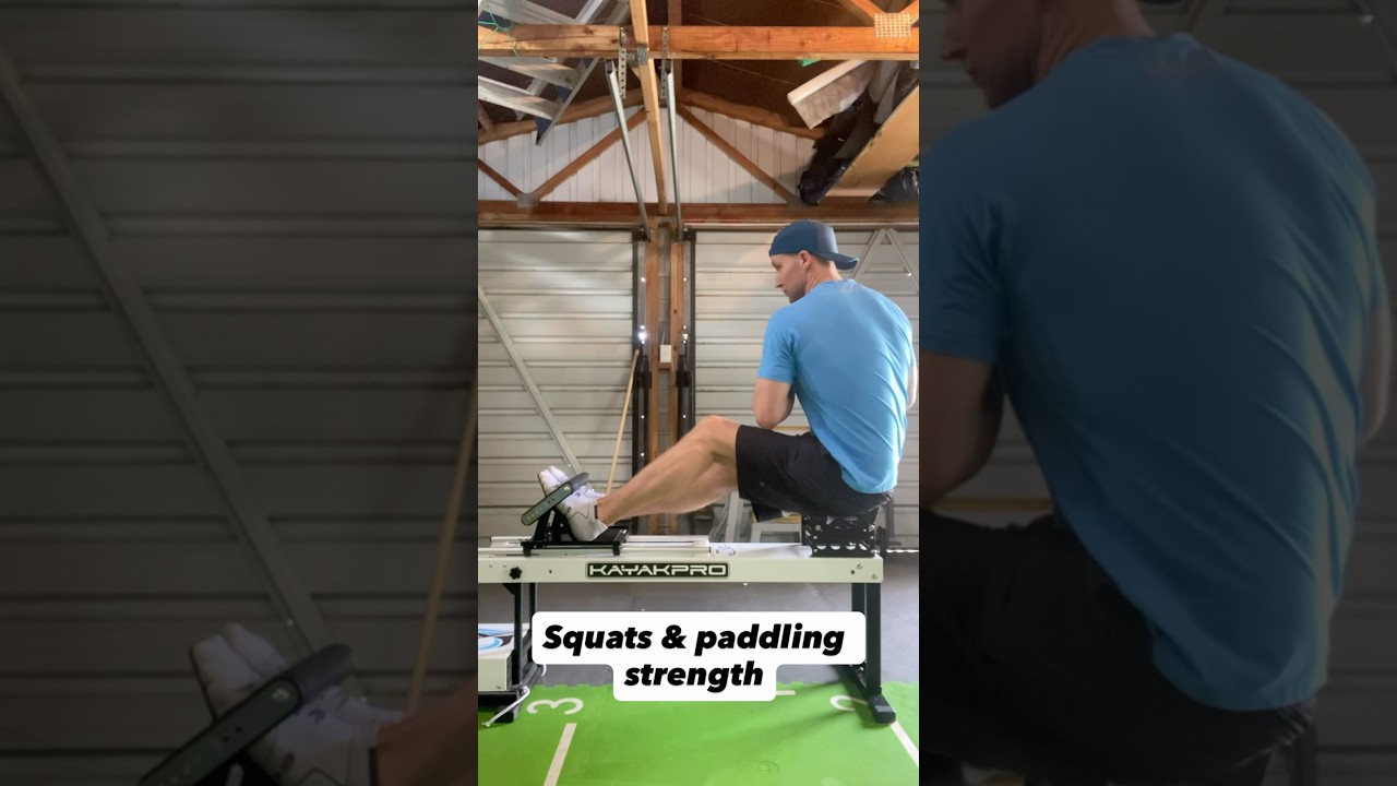 Leg drive strength for kayak | paddling strength. Squats half or full range of motion