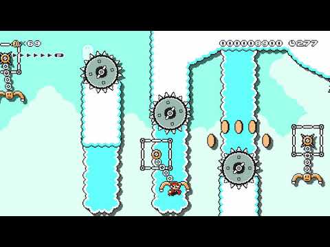 Sweet Sky Swing & Slide  (Super Mario Maker 2)