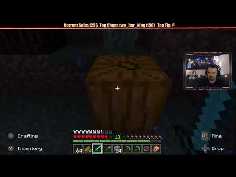 Minecraft  Chill Stream  Dec  15, 2018 pt1   Pumpkins, Mountains, a Dog and SUB BOMB!