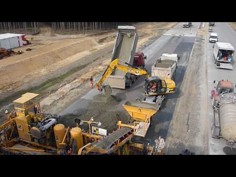 Budowa autostrady A2 - Beton (z góry)