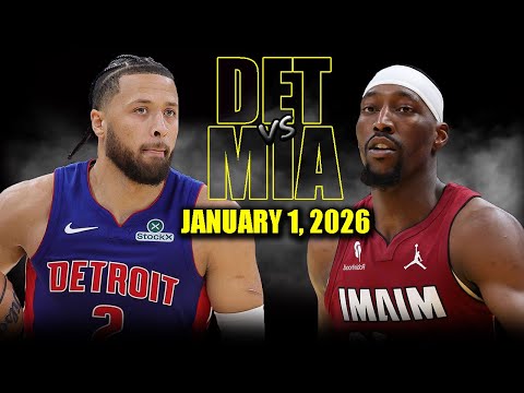 Detroit Pistons vs Miami Heat Full Game Highlights – January 1, 2026 | NBA Season