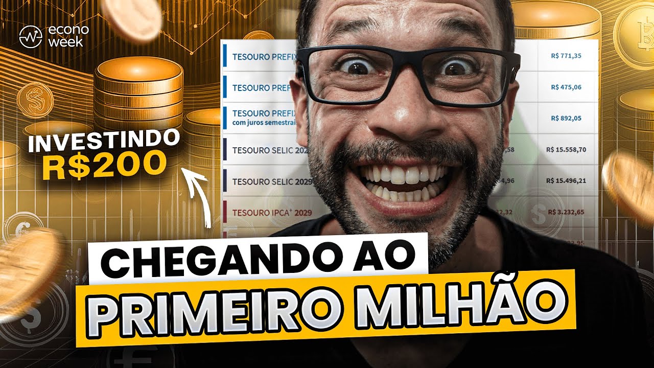 Como transformar R$200/mês em R$1 MILHÃO no Tesouro Direto? 📈 Efeito Bola de Neve de Investimentos 💸