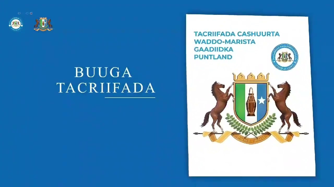 Fariinta Cashuurta Waddo-marista Gaadiidka Dowladda Puntland