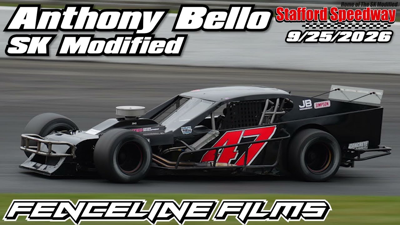 Anthony Bello SK Modified Stafford Speedway 9/25/2026