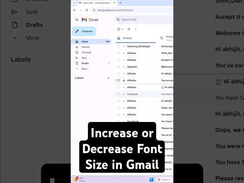 Gmail Shortcut Keys Change Font Size in Gmail | Increase or Decrease Font Size in Gmail