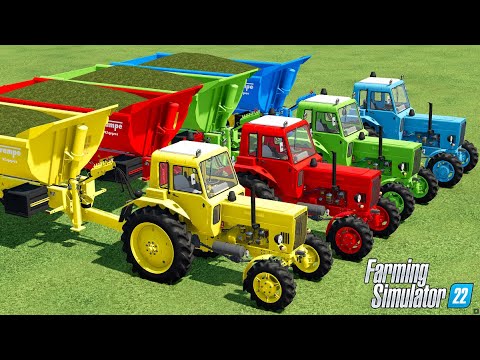 FARM OF COLORS ! BUYING & SELLING & TRANSPORTING FEED WITH MINI TRACTORS ! Farming Simulator 22 !