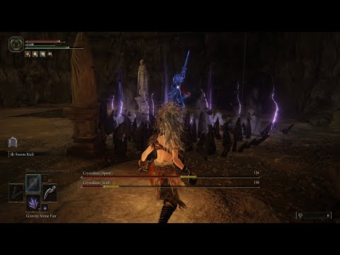 Elden Ring - Unique and Easy Way to Defeat Crystalian Boss (Spear and Staff Variant) - Works at RL1