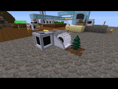 Monster FTB Automatic Tree Farm, Rotarycraft Woodcutter, Item Vacuum