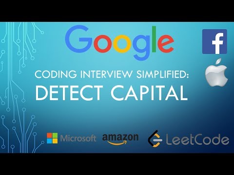 Coding Interview Tutorial 101 Detect Capital Leetcode