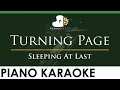 Sleeping At Last - Turning Page - LOWER Key (Piano Karaoke Instrumental)