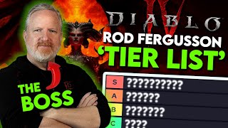 Diablo 4 Tier List - Rod Fergusson Edition
