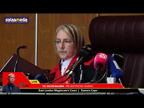 Julius Malema Pre-Sentencing Hearing at East London Magistrates’ Court