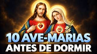 10 AVE-MARIAS ANTES DE DORMIR | Jesus, Médico dos Médicos, Toca Nossa Saúde com Teu Poder