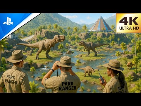 Jurassic World Evolution 3 PS5 PRO – First 60 Minutes CAMPING Gameplay | 4K 60FPS MAX GRAPHICS 🦖🔥🎮