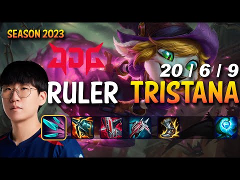 JDG Ruler TRISTANA vs APHELIOS ADC - Patch 13.21 KR Ranked