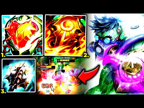 MUNDO TOP IS THE #1 BEST TOPLANE TANK TO 1V9! (UNSTOPPABLE) - S13 Mundo TOP Gameplay Guide